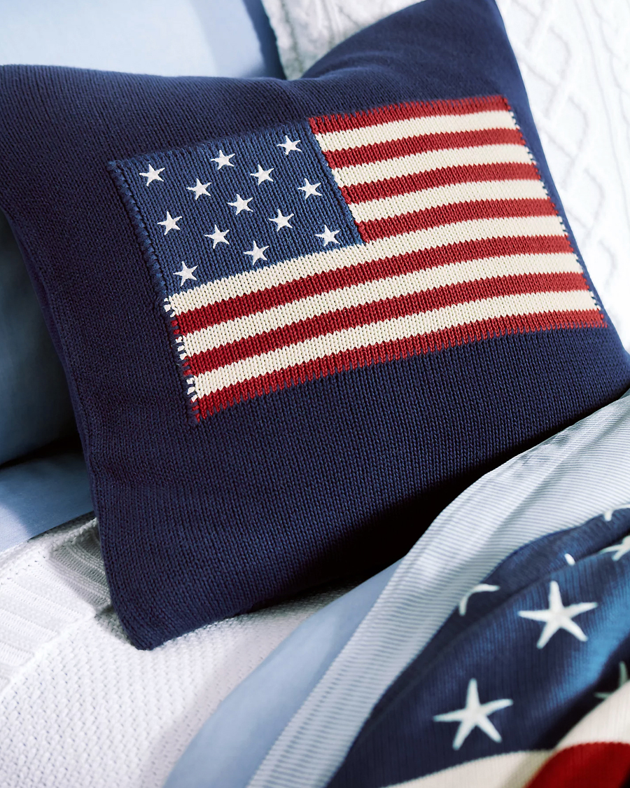Men | Home | Ralph Lauren Home | RL Flag 50x50 cm Throw Pillow Navy