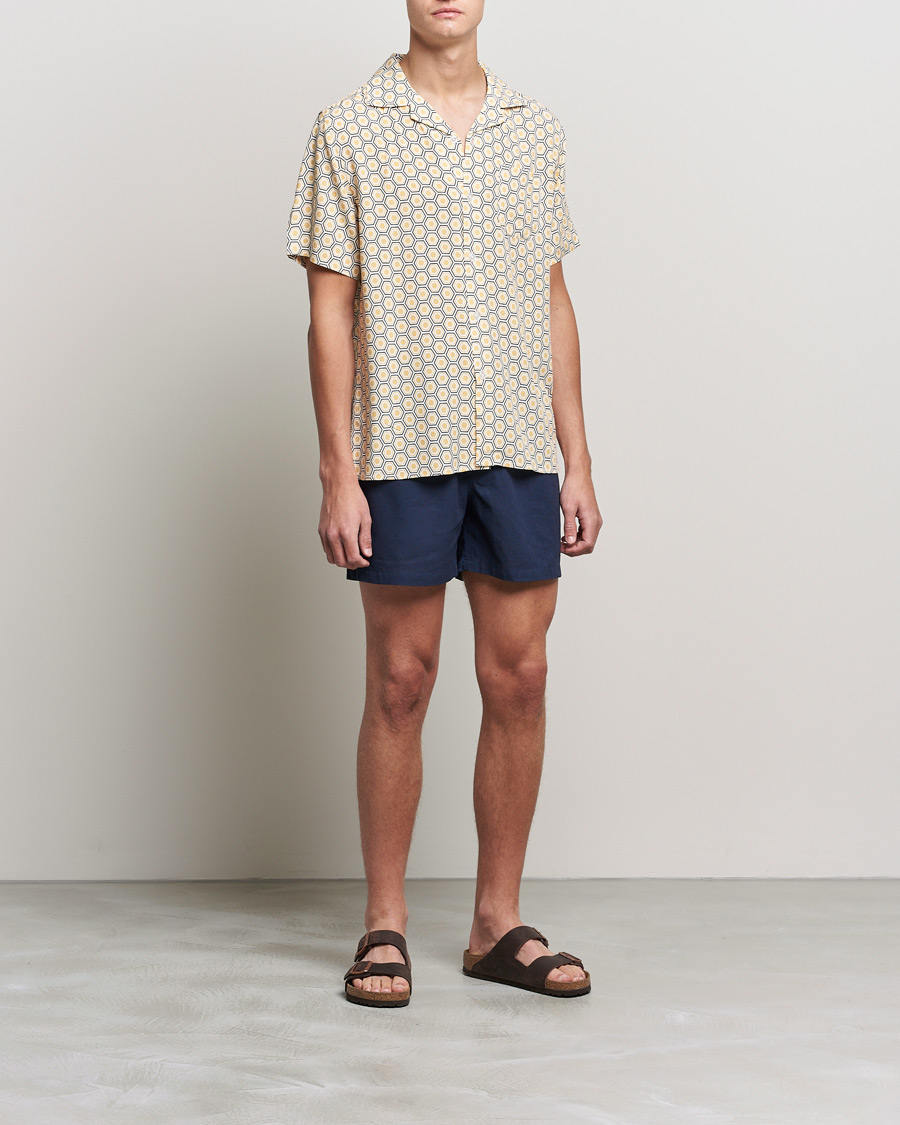 Men | Shorts | OAS | Linen Shorts Navy
