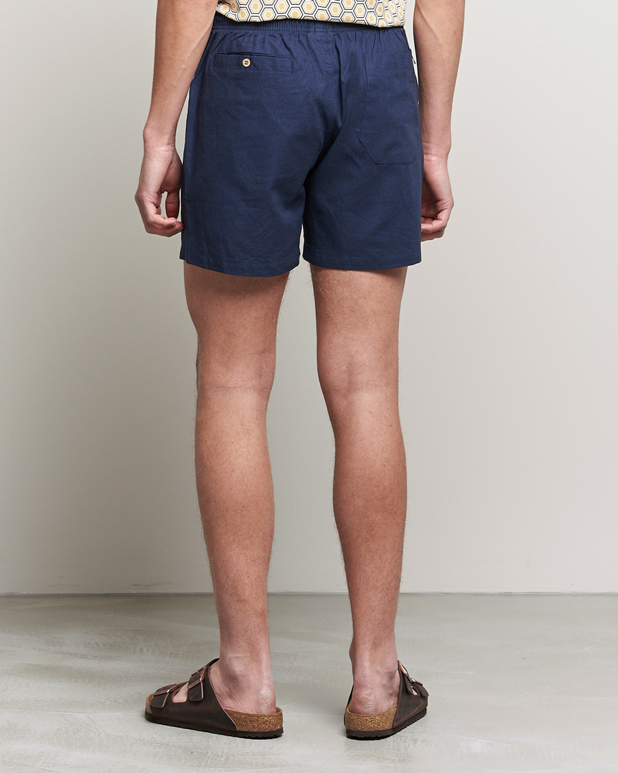 Men | Shorts | OAS | Linen Shorts Navy