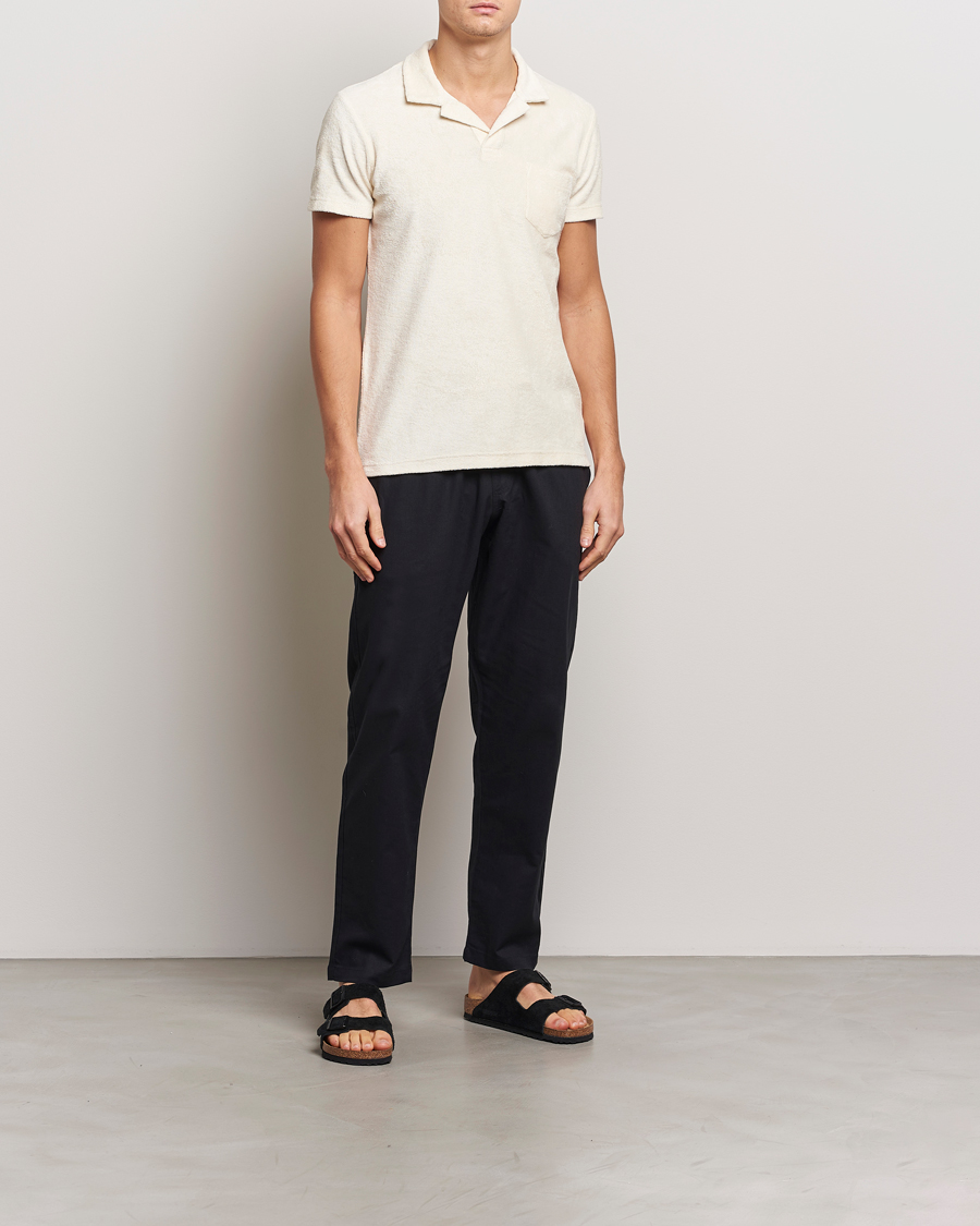 Men | Trousers | OAS | Linen Long Pants Black