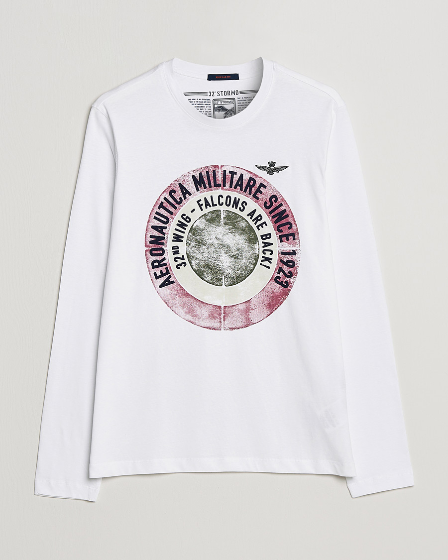 Men | T-Shirts | Aeronautica Militare | Long Sleeve Tee Off White