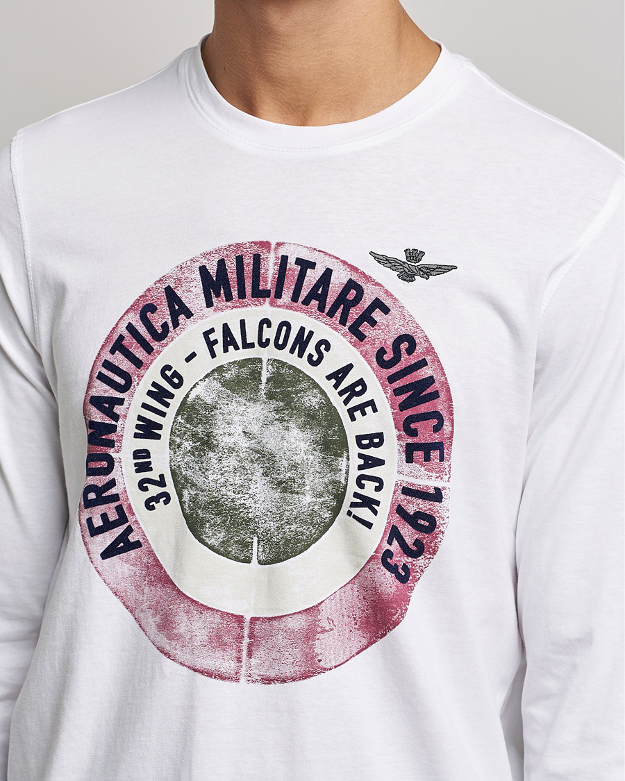 Men | T-Shirts | Aeronautica Militare | Long Sleeve Tee Off White