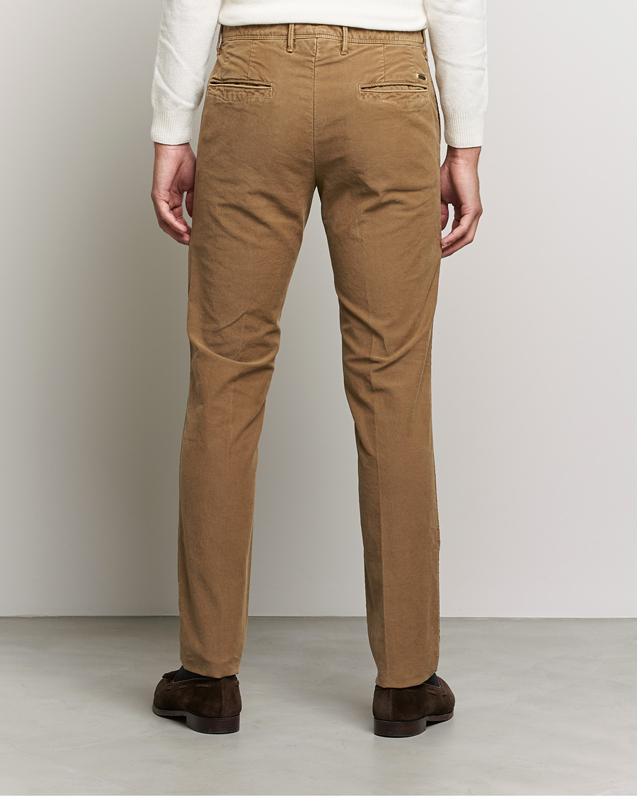 Men | Trousers | Incotex | Slim Fit Garment Dyed Slacks Brown