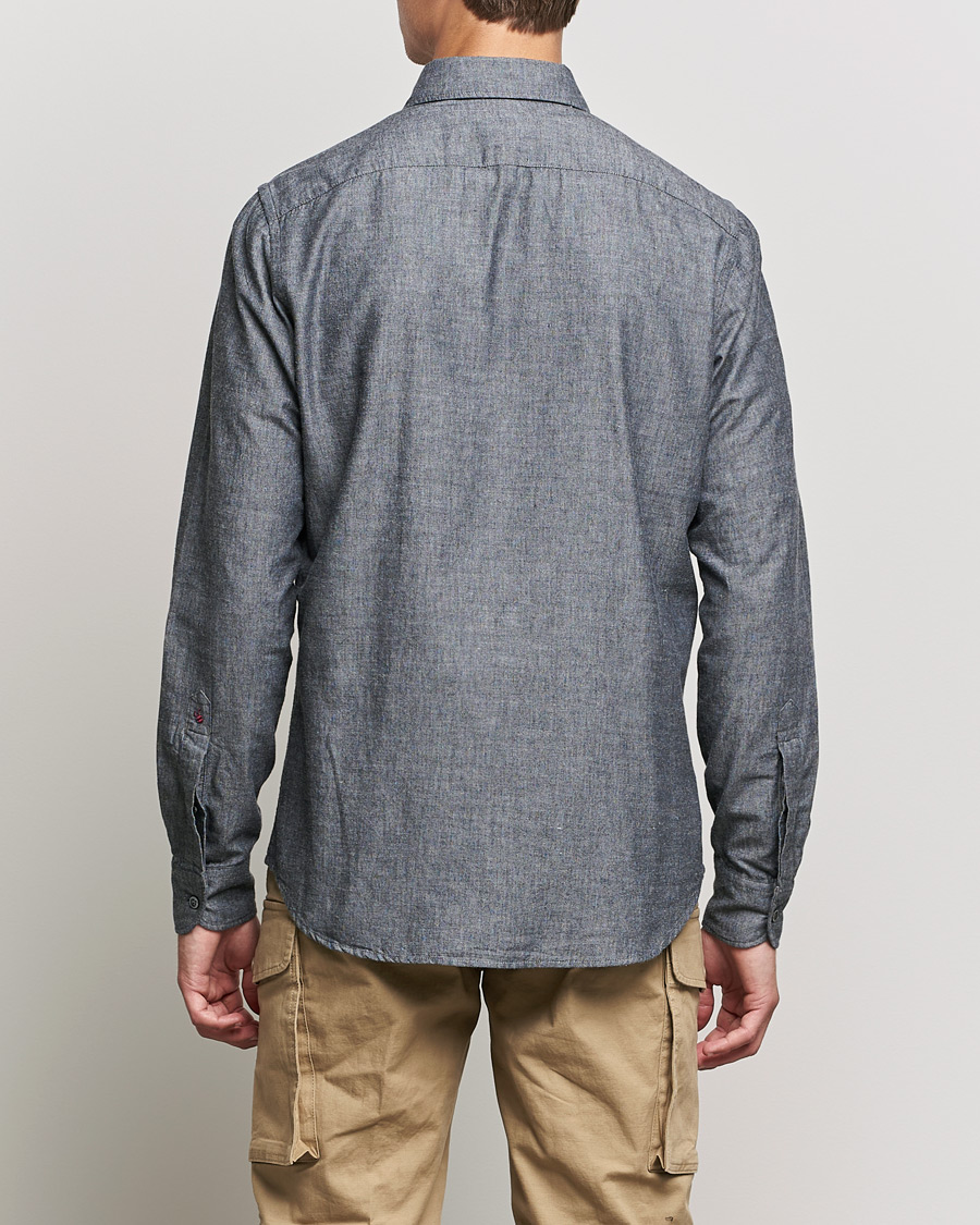 Men | Shirts | Slowear | Chambray Work Shirt Grey