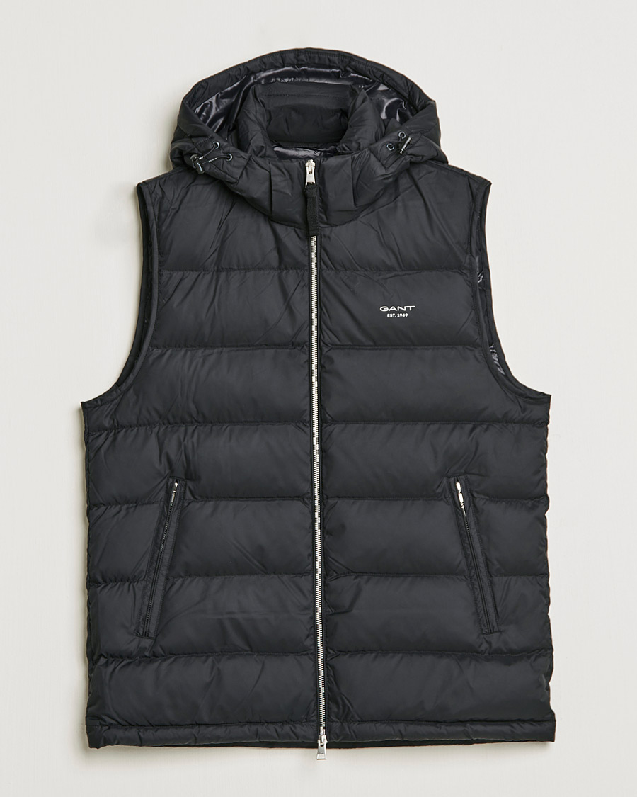 Men | Coats & Jackets | GANT | The Active Cloud Vest Black
