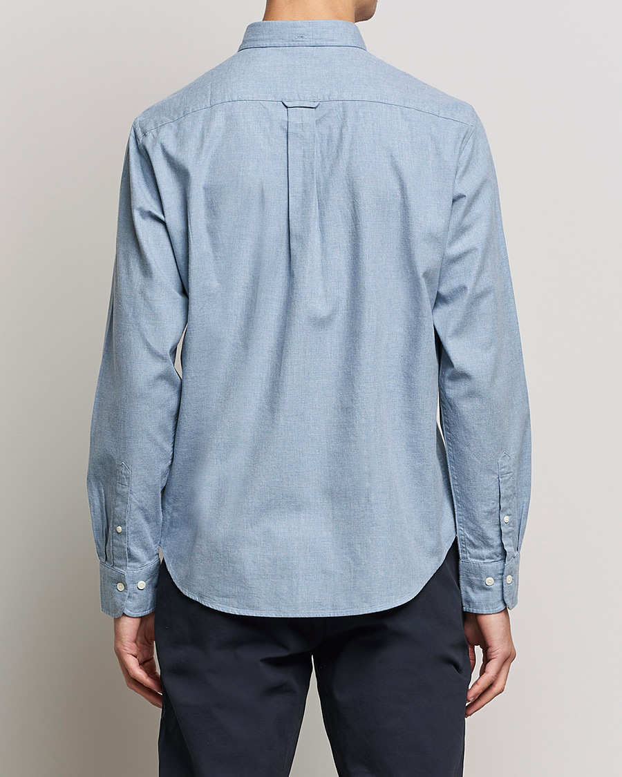 Men | Shirts | GANT | Regular Fit Flannel Shirt Atlantic Sea
