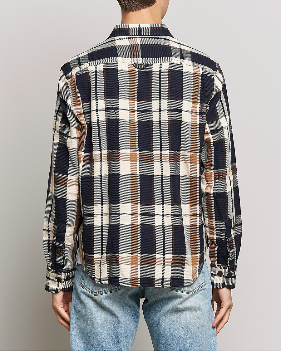 Men | Shirts | GANT | Checked Overshirt Vintage Cream