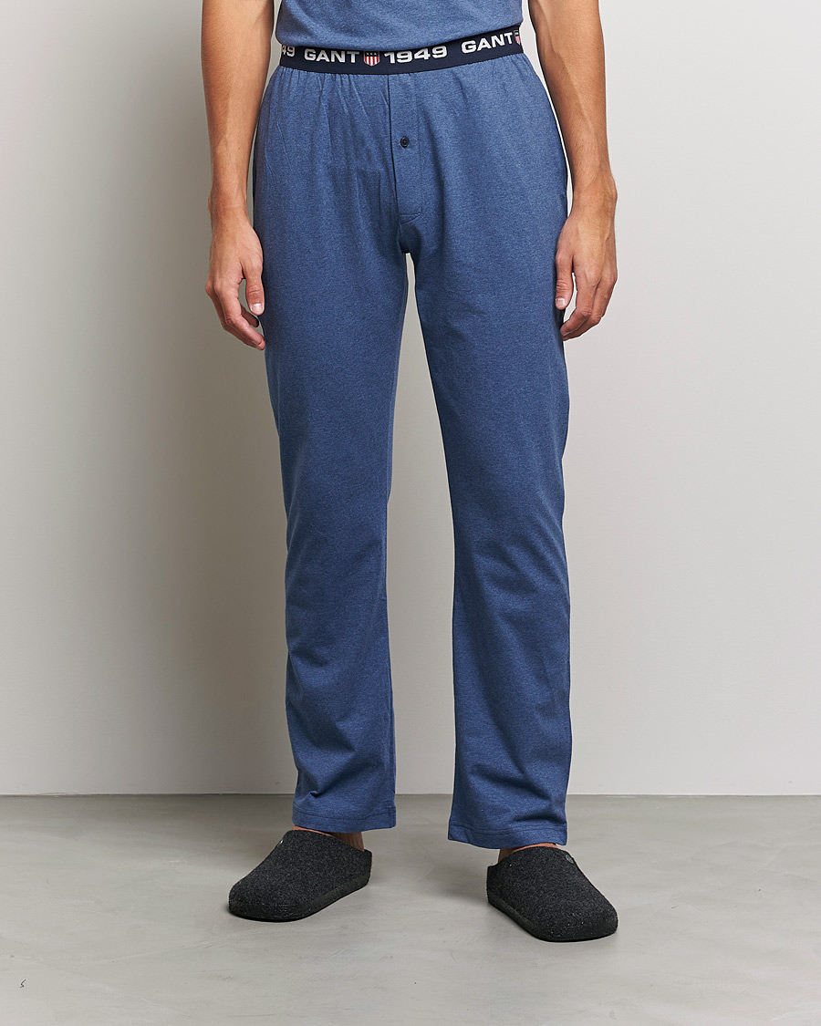 Men | Pyjamas & Robes | GANT | Retro Shield Pyjama Pants Marine Melange