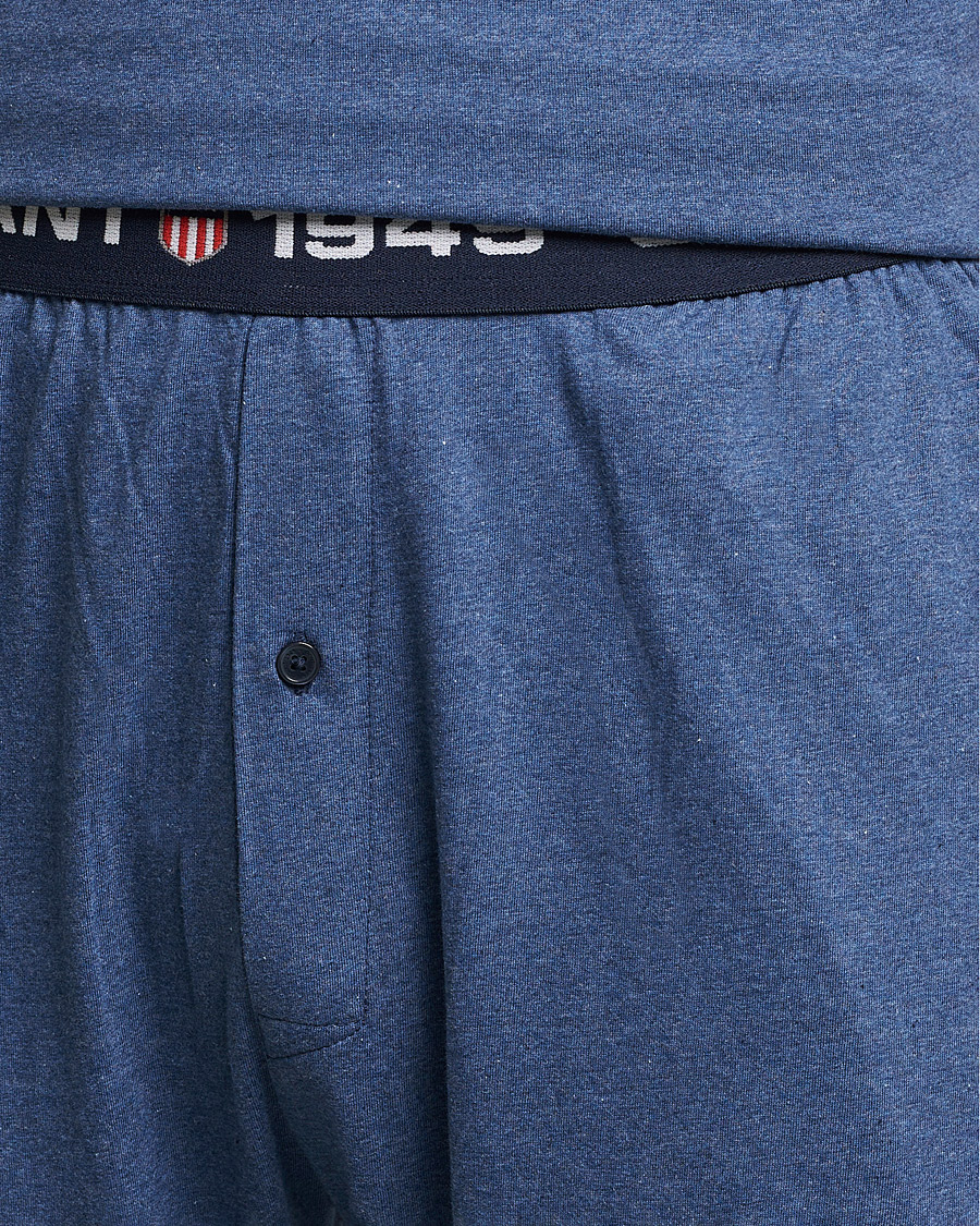 Men | Pyjamas & Robes | GANT | Retro Shield Pyjama Pants Marine Melange