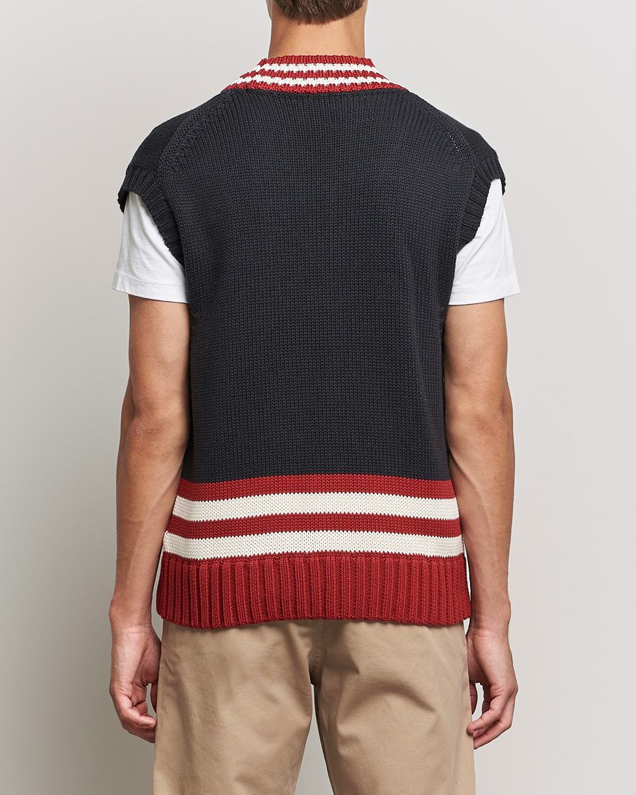 Men | Sweaters & Knitwear | GANT | Oversize Vest Autumn Sunset