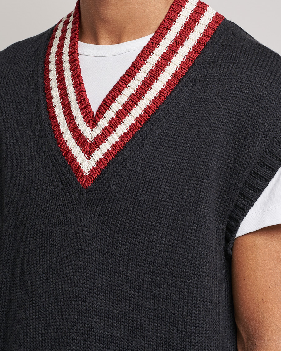 Men | Sweaters & Knitwear | GANT | Oversize Vest Autumn Sunset