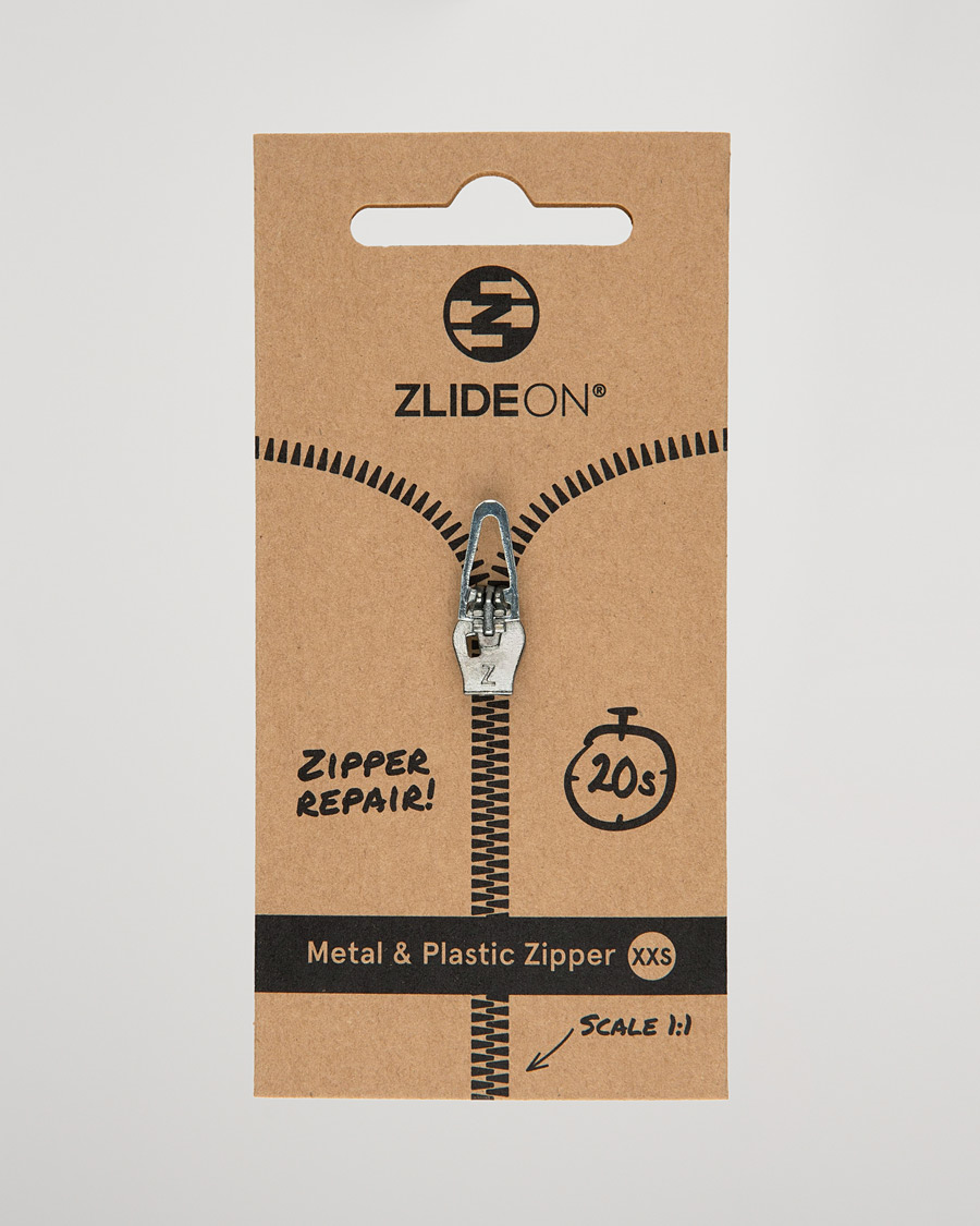 Men | Garment Care | ZlideOn | Normal Plastic & Metal Zipper Silver XXS