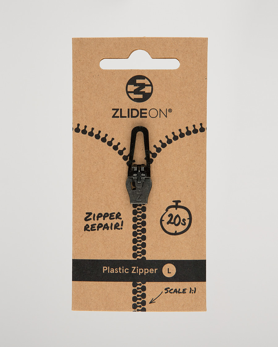 Men | Garment Care | ZlideOn | Normal Plastic Zipper Black L