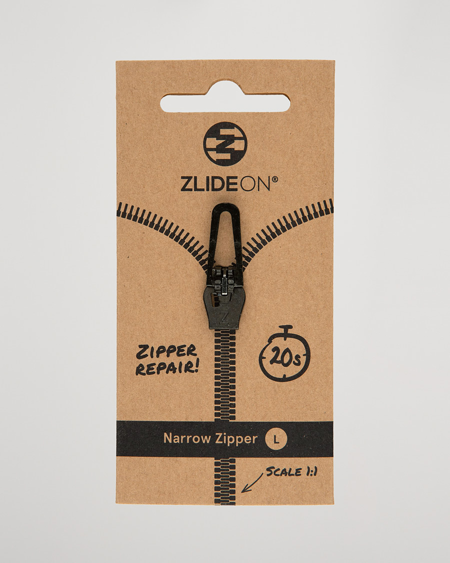 Men | Garment Care | ZlideOn | Narrow Zipper Black L
