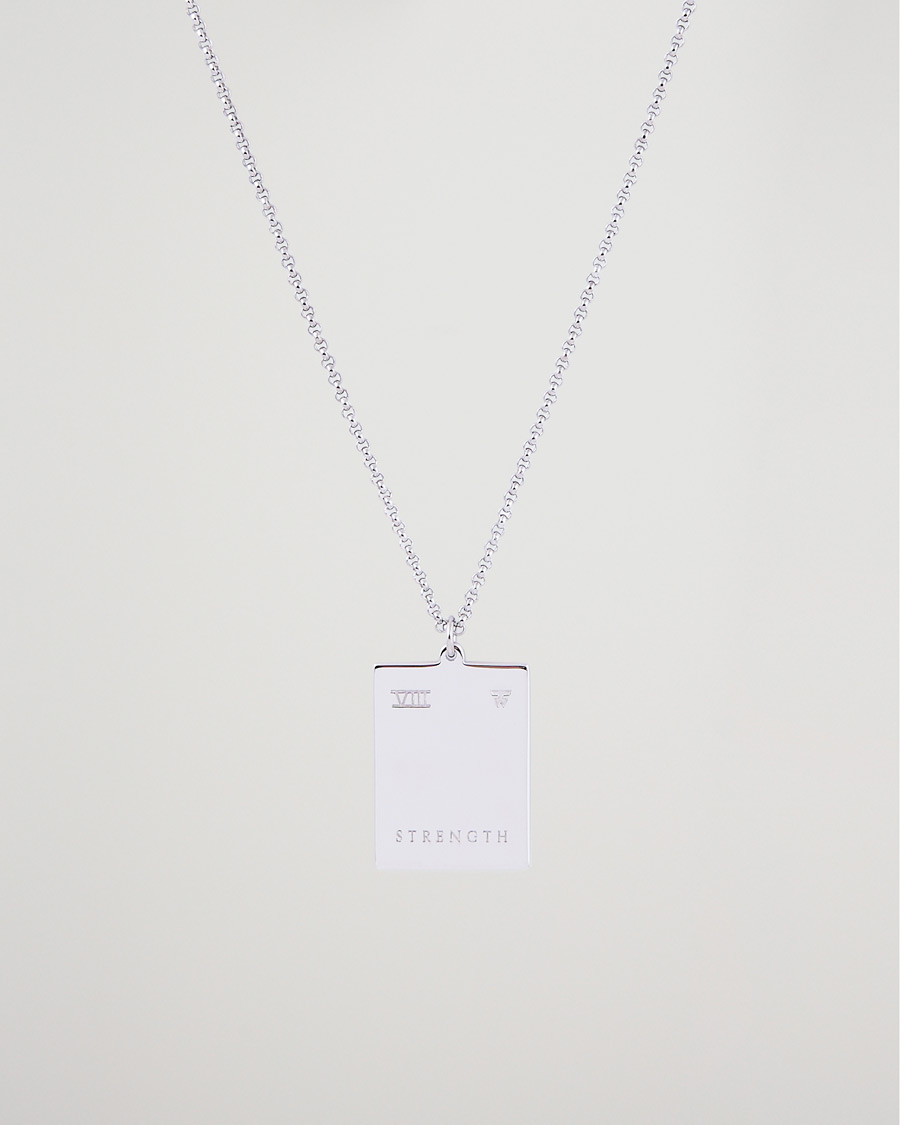 Men | Jewellery | Tom Wood | Tarot Strength Pendant Necklace Silver