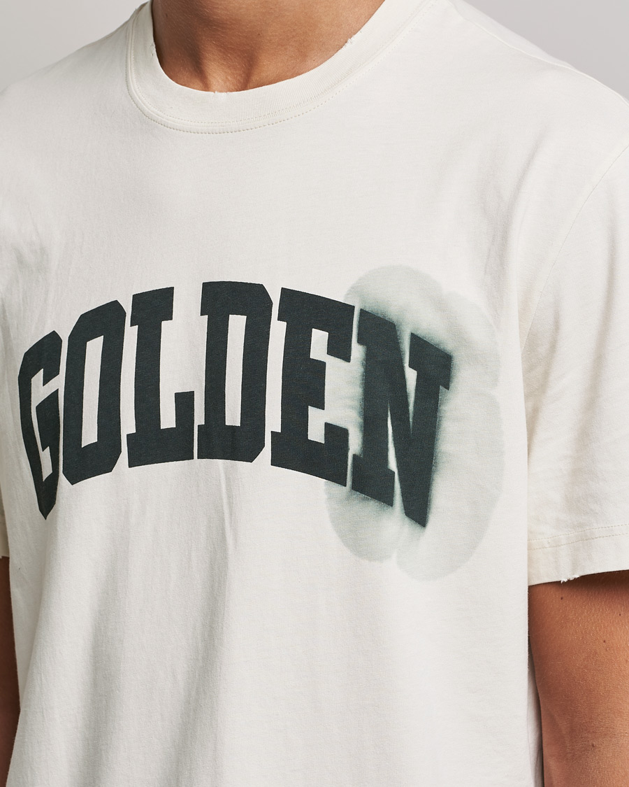 Men | T-Shirts | Golden Goose | Deluxe Brand Journey Logo T-Shirt Bone White