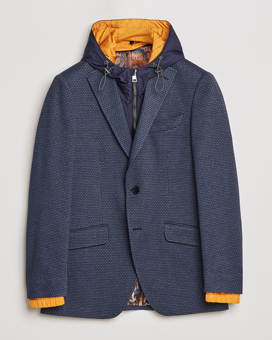 Men | Blazers | Etro | Hooded Jersey Blazer Navy
