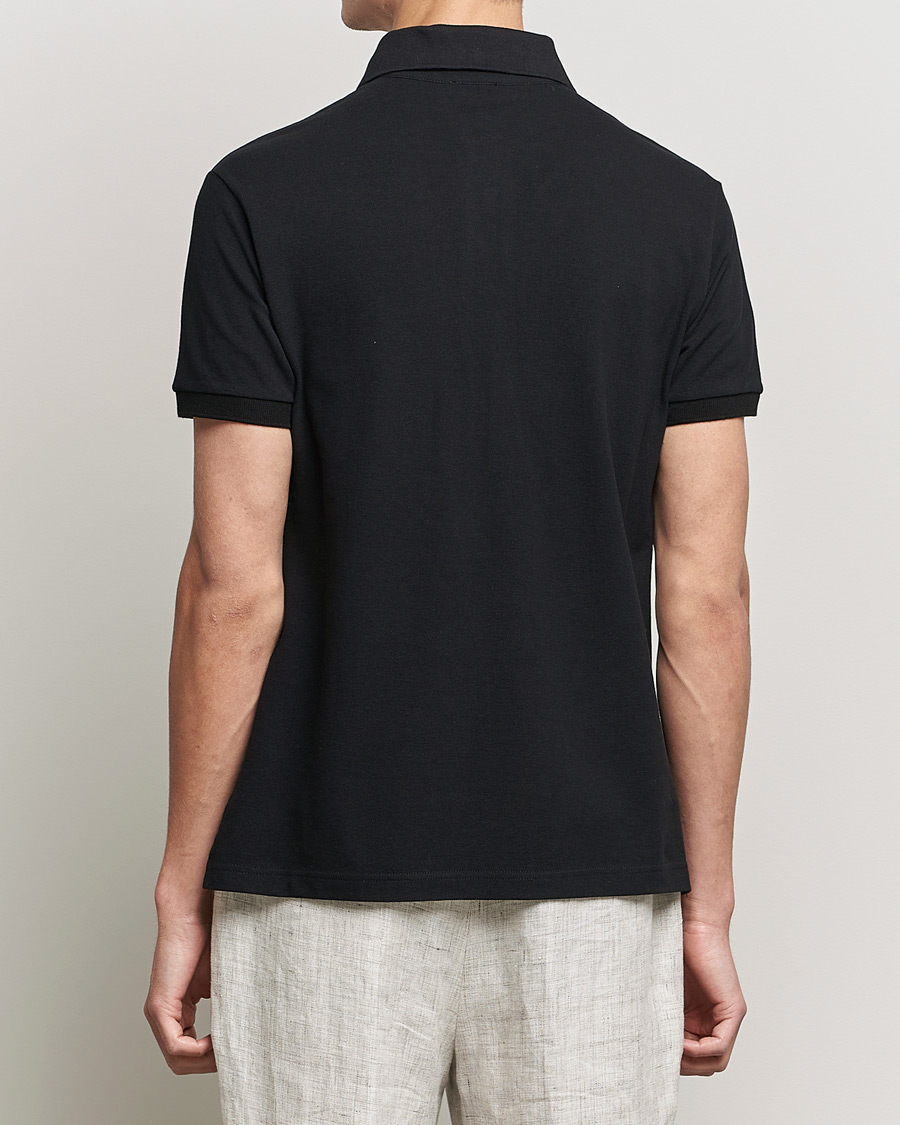 Men | Polo Shirts | Etro | Short Sleeve Contrast Paisley Polo Black
