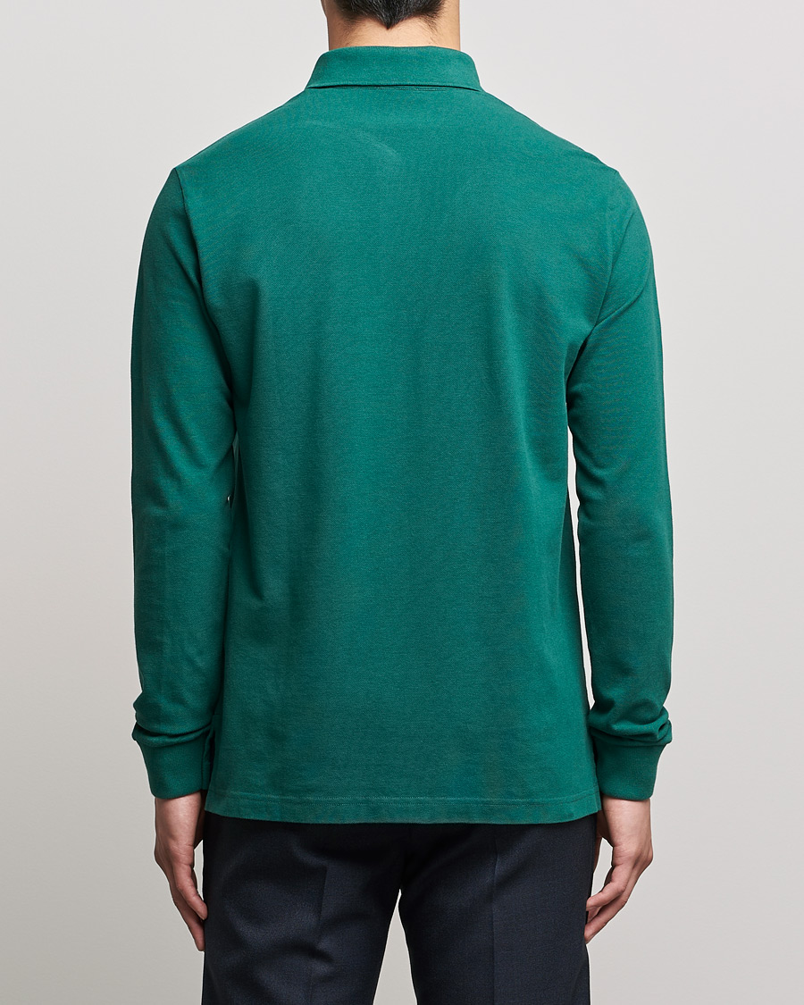 Men | Sweaters & Knitwear | Etro | Long Sleeve Contrast Paisley Polo Emerald