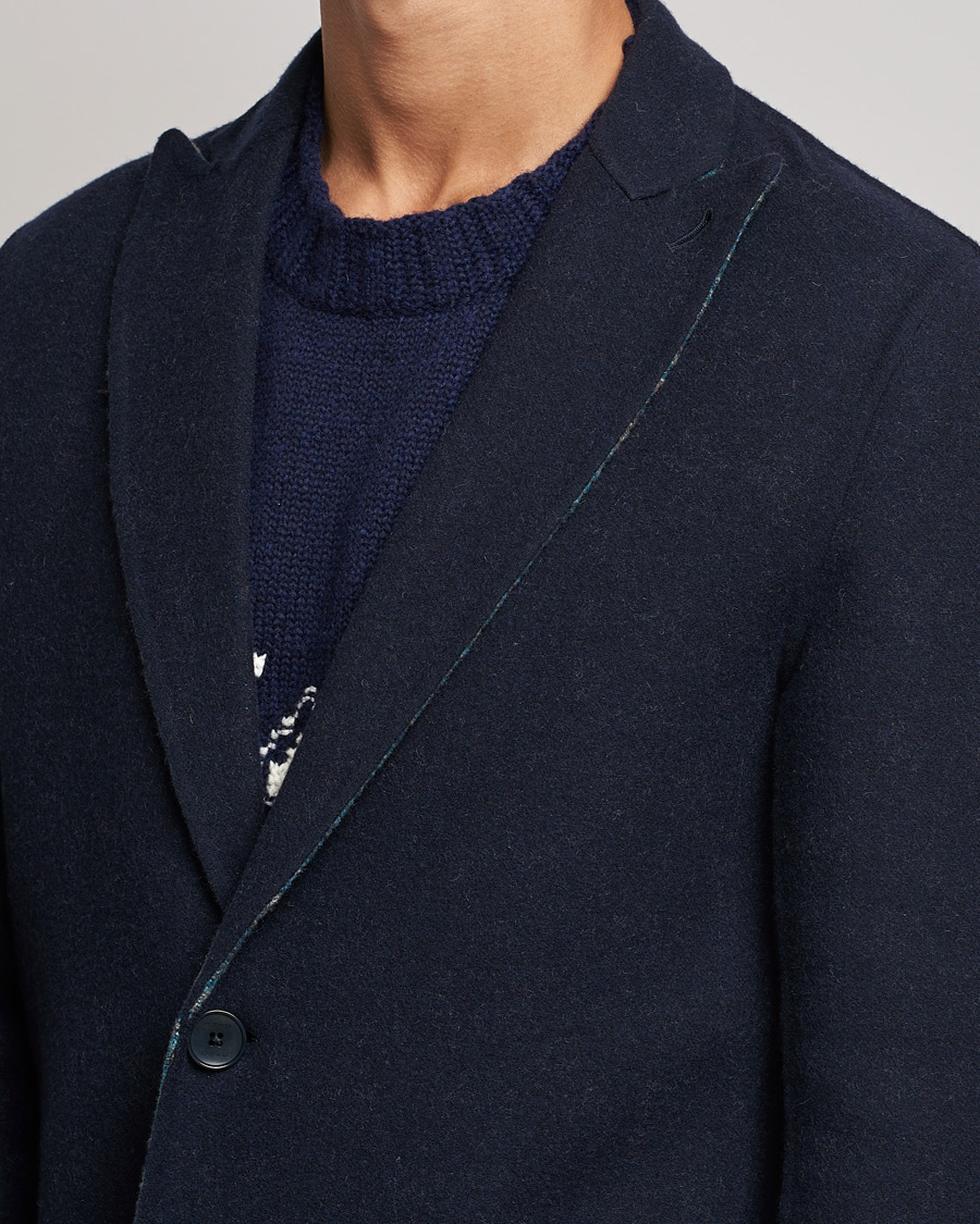Men | Coats & Jackets | Etro | Deconstructed Reversible Coat Navy