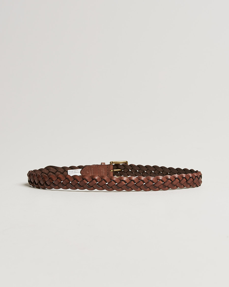 Men | Polo Ralph Lauren Wide Braided Belt Polo Brown | Polo Ralph Lauren | Wide Braided Belt Polo Brown