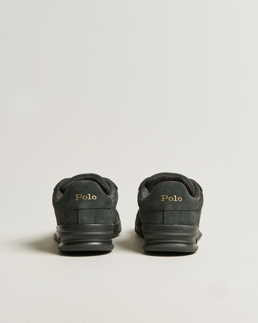 Men | Polo Ralph Lauren Heritage Court II Suede Sneaker Charcoal Grey | Polo Ralph Lauren | Heritage Court II Suede Sneaker Charcoal Grey