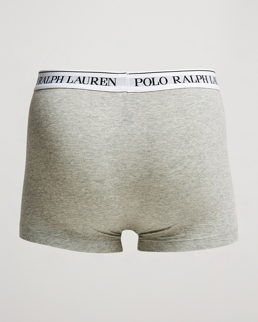 Men | Underwear & Socks | Polo Ralph Lauren | 3-Pack Trunk Andover Heather/Black/White