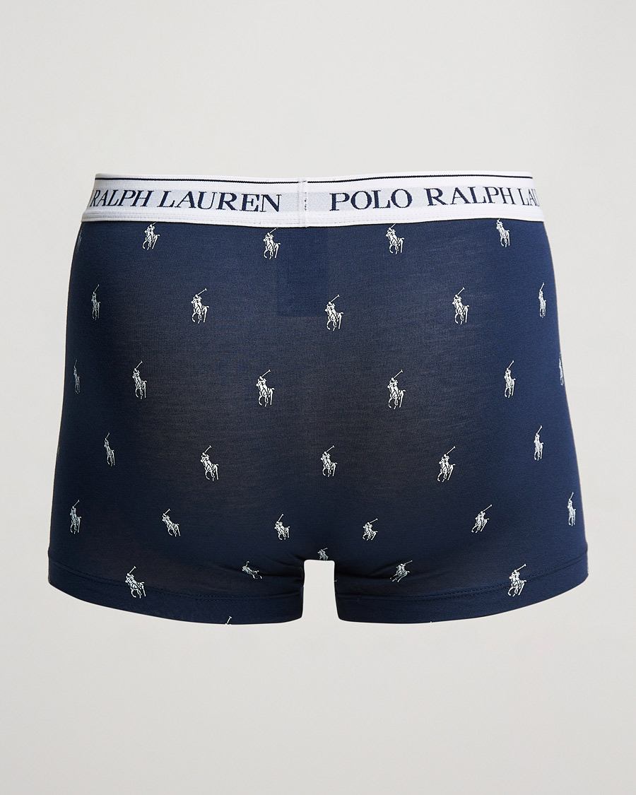 Men | Underwear & Socks | Polo Ralph Lauren | 3-Pack Trunk Navy/Navy Pony/Navy