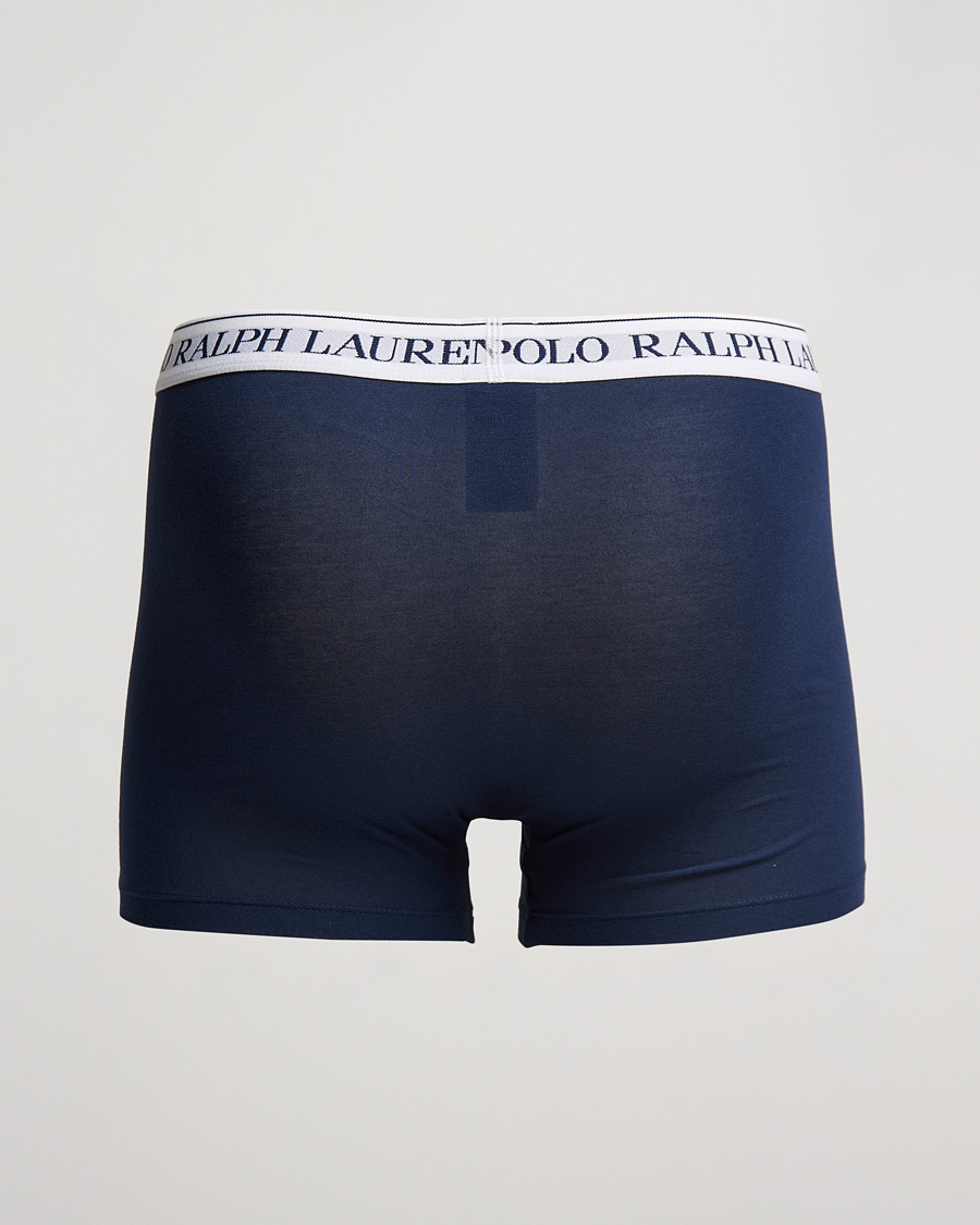 Men | Underwear & Socks | Polo Ralph Lauren | 3-Pack Trunk Navy/Light Navy/Elite Blue