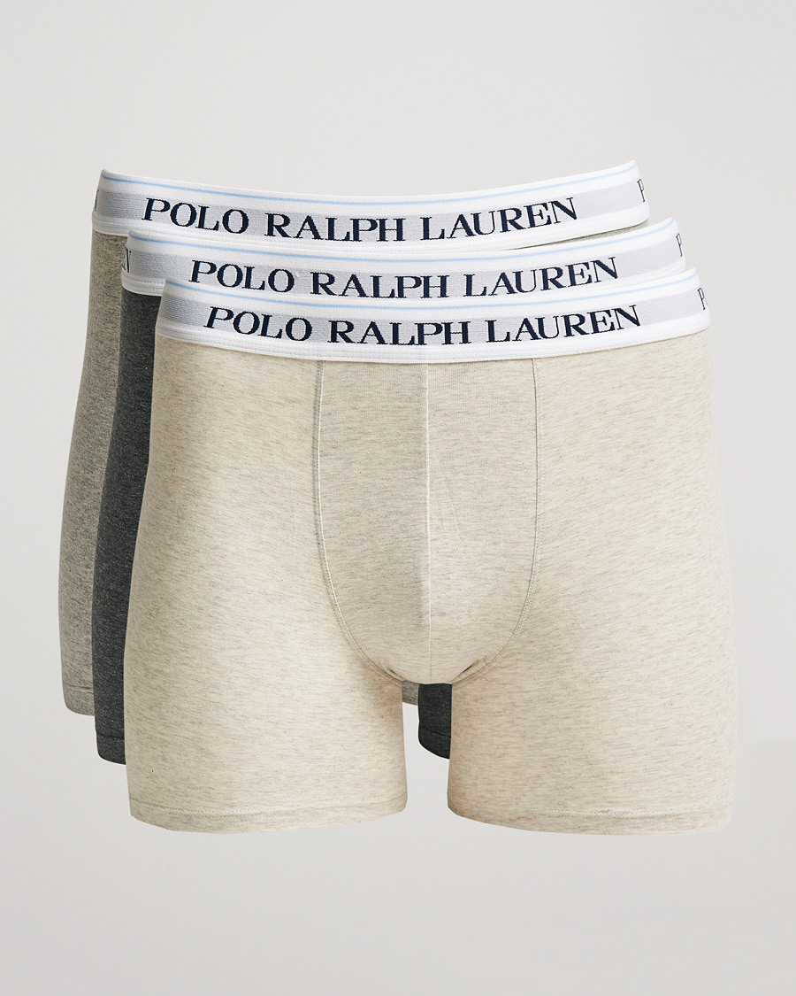 Men | Underwear & Socks | Polo Ralph Lauren | 3-Pack Boxer Brief Heather/Grey/Charcoal