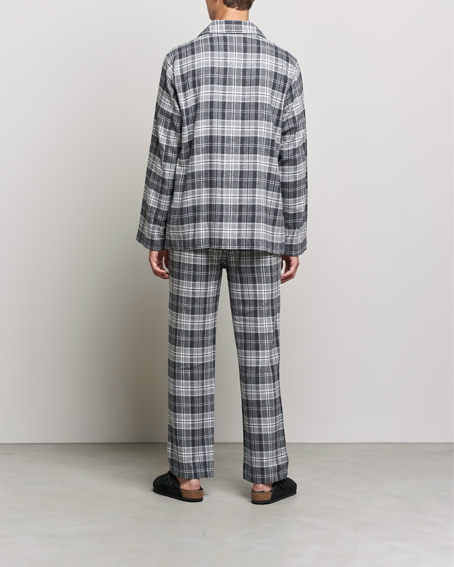 Men | Pyjamas & Robes | Polo Ralph Lauren | Checked Flannel Pyjama Set Grey Heather