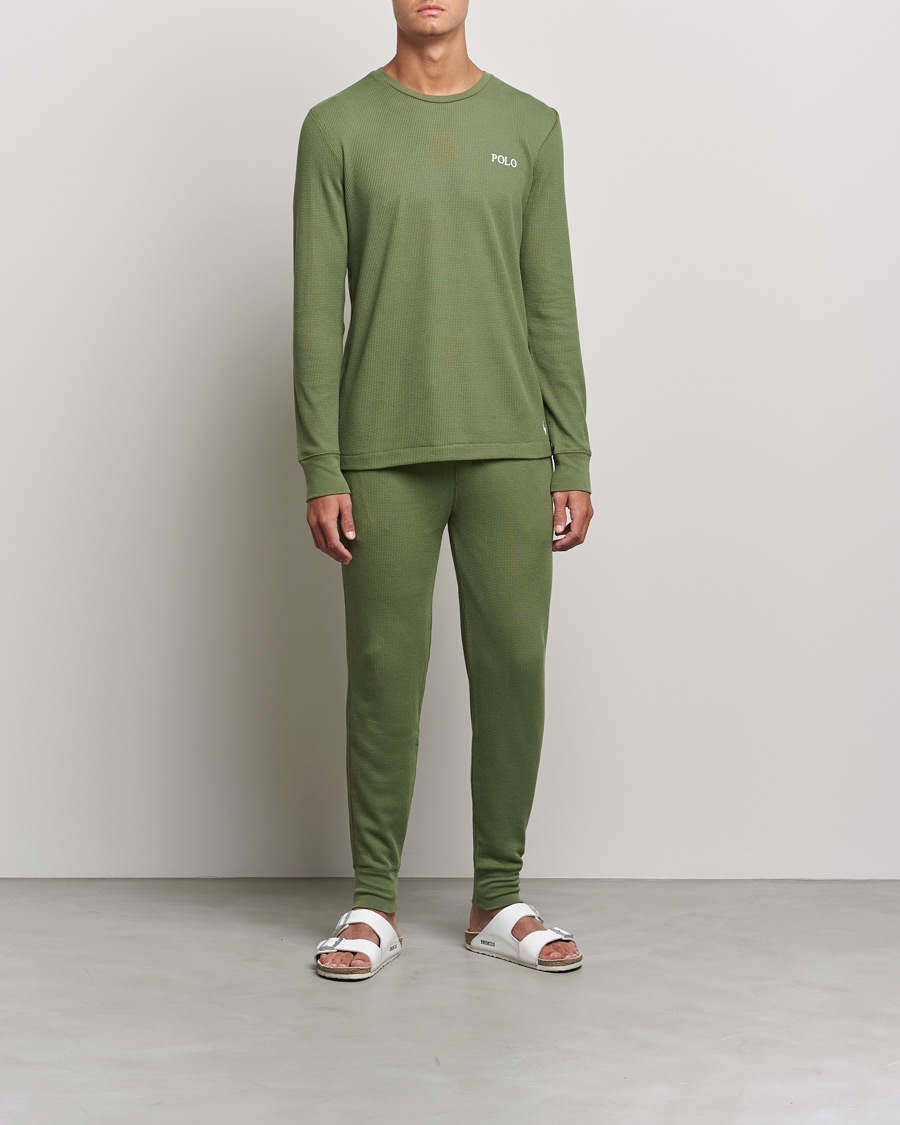 Men | Trousers | Polo Ralph Lauren | Waffle Sweat Pants Army Olive