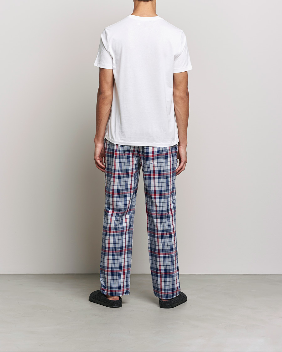 Men | Pyjamas & Robes | Polo Ralph Lauren | Cotton Checked Pyjama Set White/Red