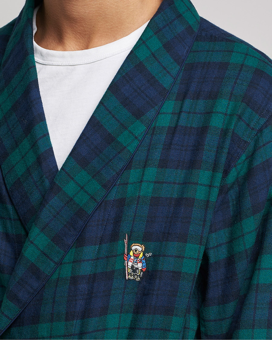 Men | Pyjamas & Robes | Polo Ralph Lauren | Flannel Checked Robe Blackwatch