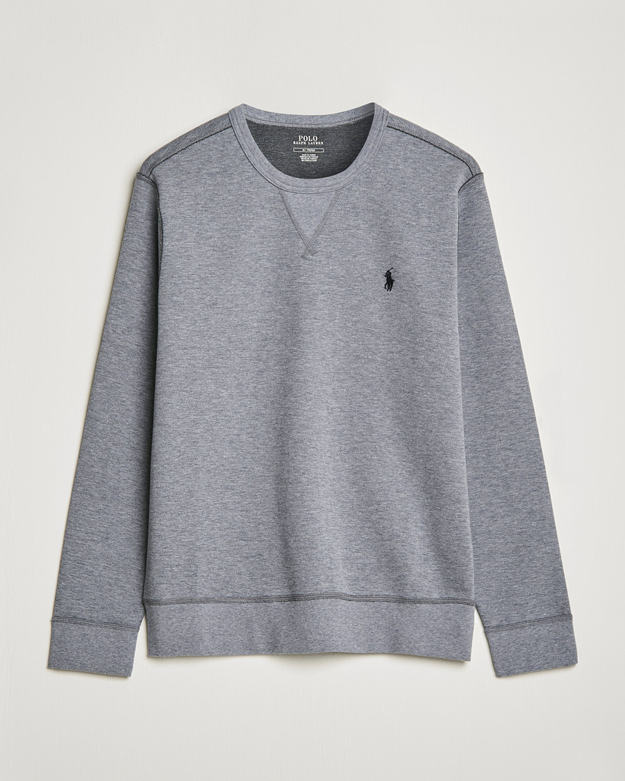 Men | Sweaters & Knitwear | Polo Ralph Lauren | Double Knit Sweatshirt Classic Grey Heather
