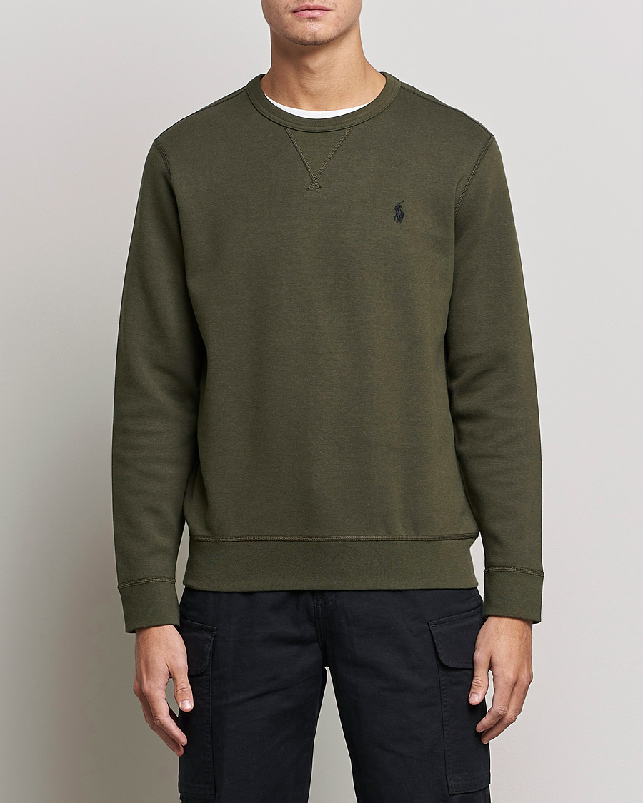 Men | Sweaters & Knitwear | Polo Ralph Lauren | Double Knit Sweatshirt Company Olive