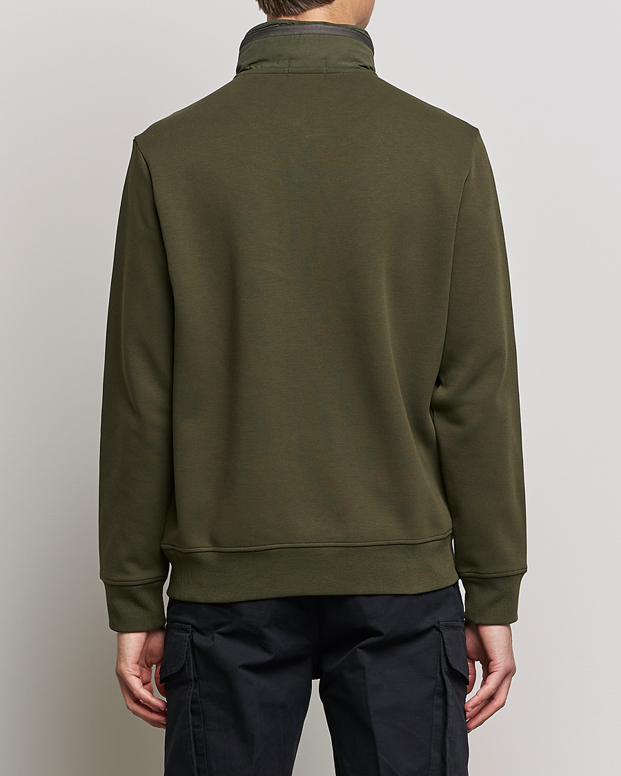 Men | Sweaters & Knitwear | Polo Ralph Lauren | Double Knit Pocket Half Zip Sweater Company Olive