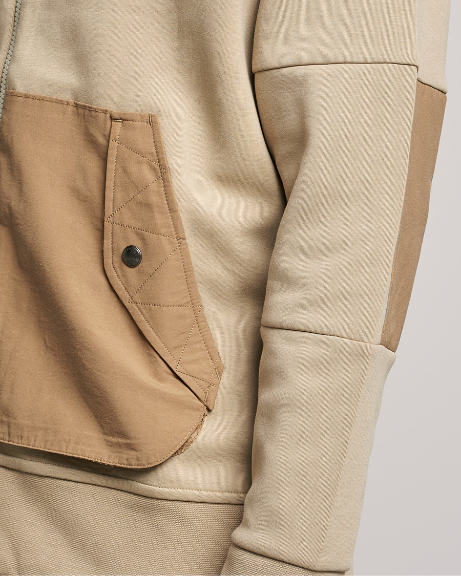 Men | Sweaters & Knitwear | Polo Ralph Lauren | Double Knit Full Zip Hoodie Classic Khaki