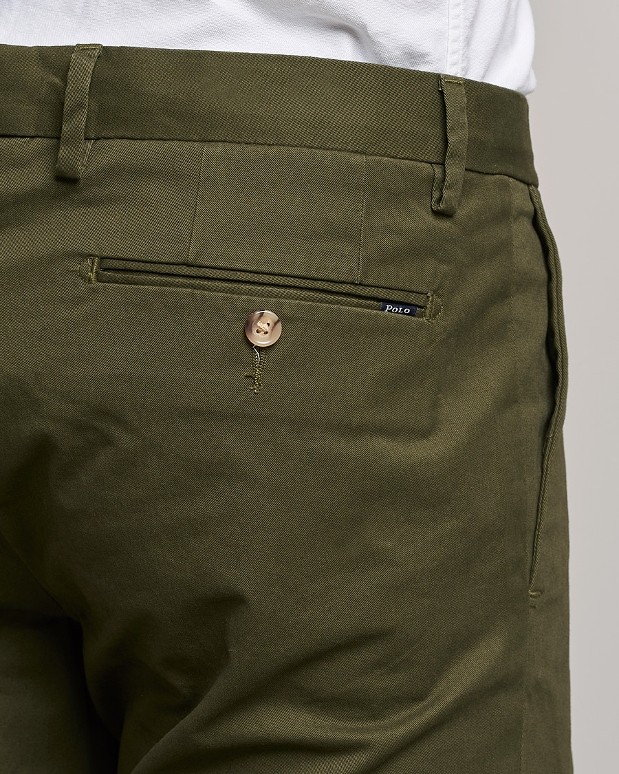 Men | Trousers | Polo Ralph Lauren | Slim Fit Stretch Chinos Armadillo Green