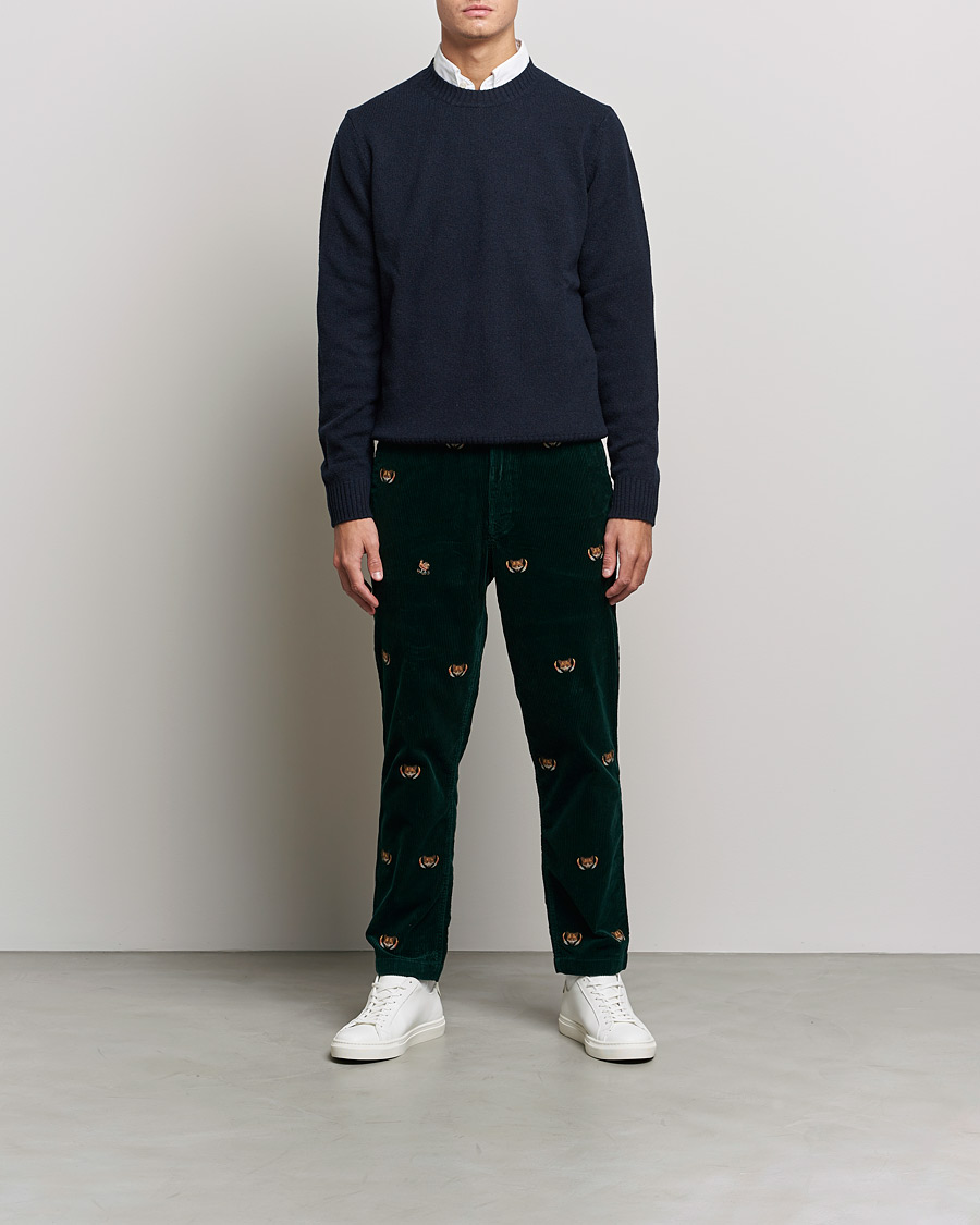 Men | Trousers | Polo Ralph Lauren | Prepster Corduroy Printed Fox Pants College Green