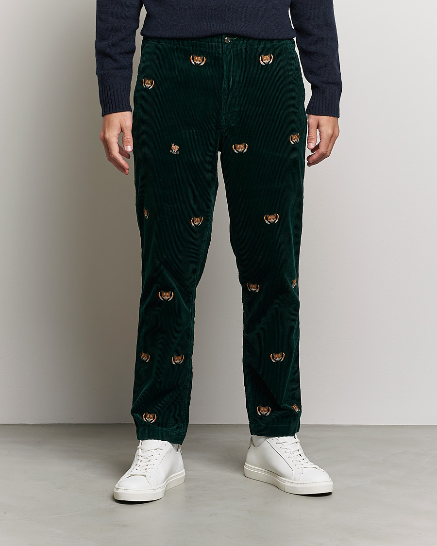 Men | Trousers | Polo Ralph Lauren | Prepster Corduroy Printed Fox Pants College Green