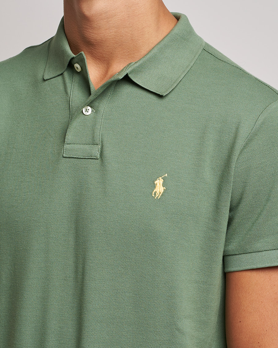 Men | Polo Shirts | Polo Ralph Lauren | Custom Slim Fit Polo Cargo Green