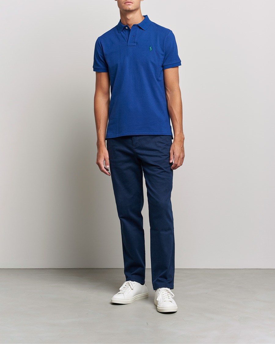 Men | Polo Shirts | Polo Ralph Lauren | Custom Slim Fit Polo Harrison Blue
