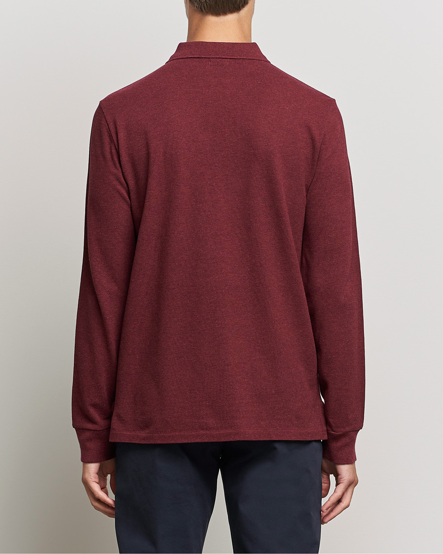 Men | Sweaters & Knitwear | Polo Ralph Lauren | Custom Fit Long Sleeve Polo Spring Wine Heather