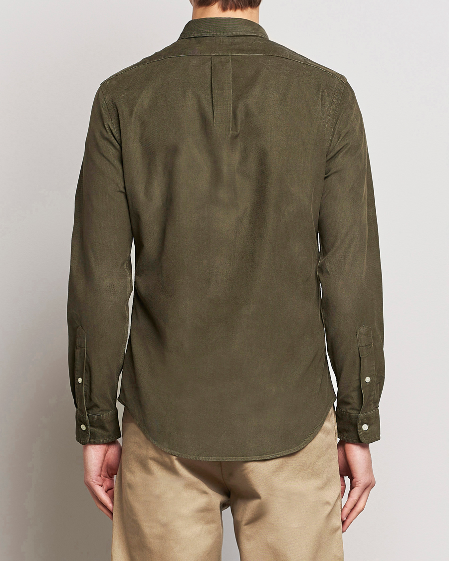 Men | Shirts | Polo Ralph Lauren | Slim Fit Corduroy Shirt Canopy Olive