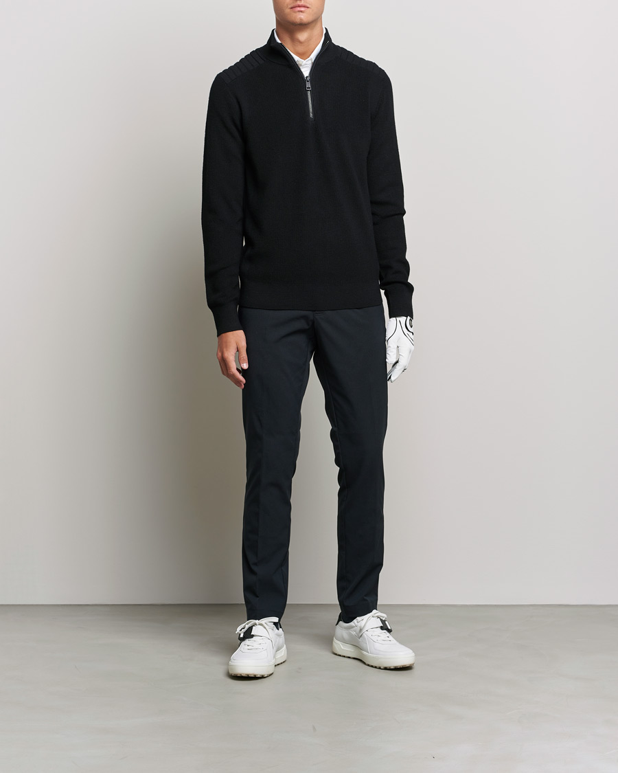 Men | Sweaters & Knitwear | RLX Ralph Lauren | Merino Half Zip Sweater Black