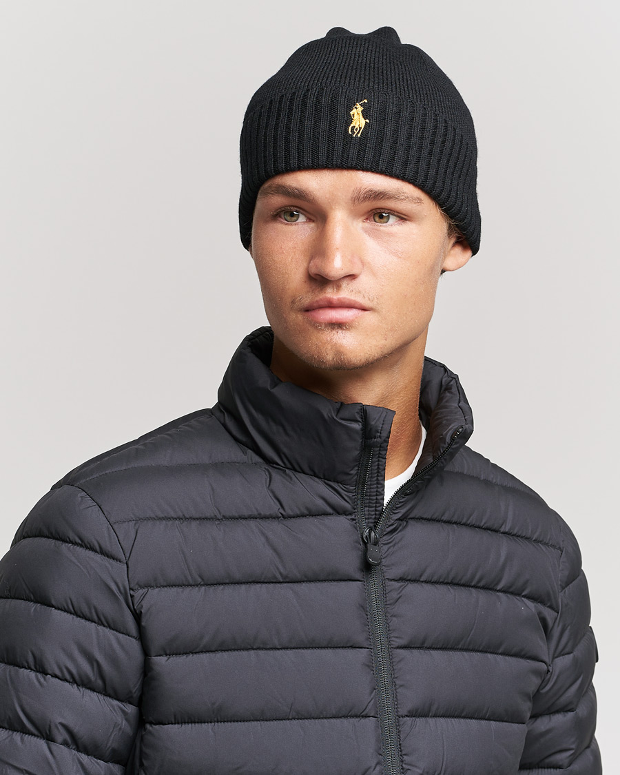 Men | Beanies | Polo Ralph Lauren | Merino Beanie Polo Black