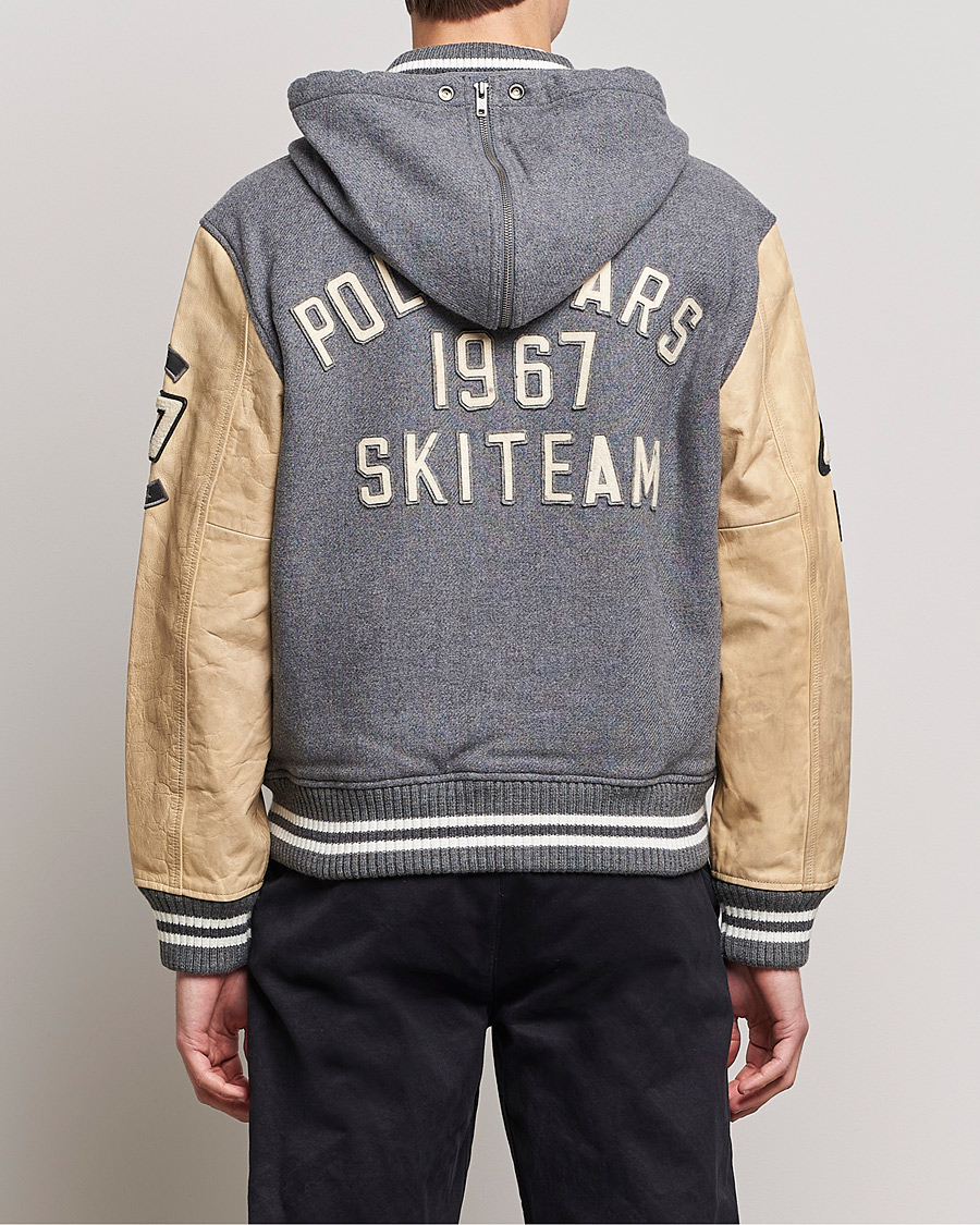 Men | Coats & Jackets | Polo Ralph Lauren | Ski Varsity Lined Bomber Jacket Grey Heather