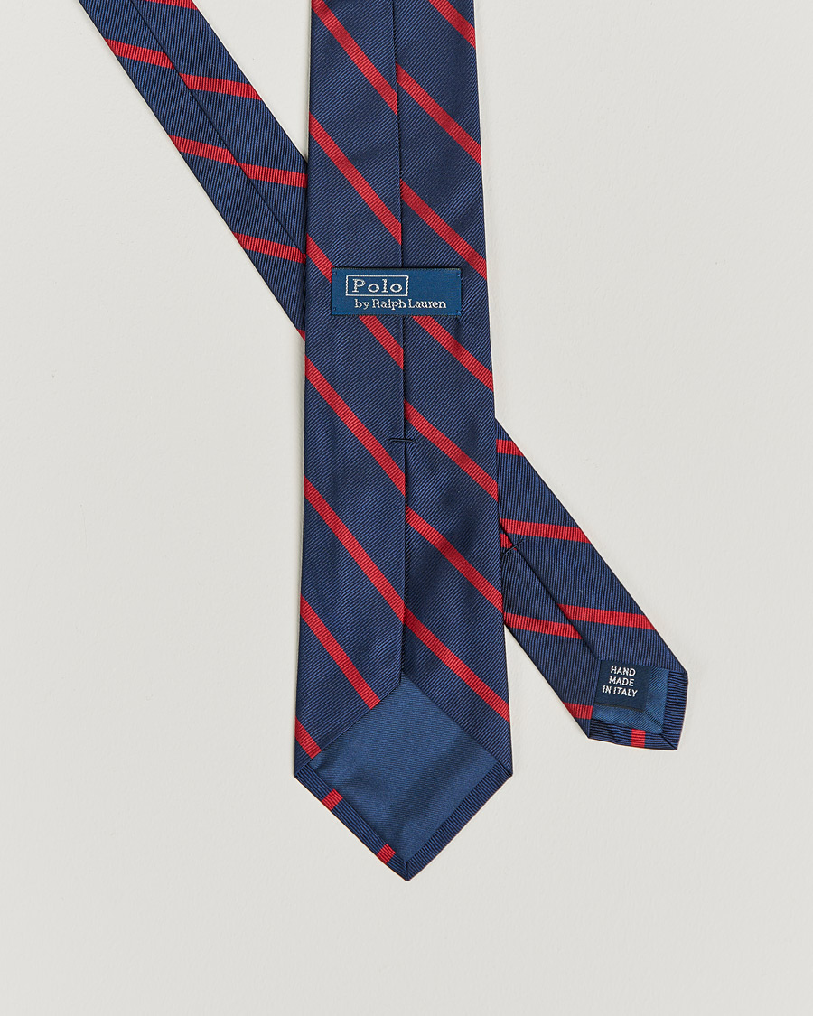 Men | Ties | Polo Ralph Lauren | Striped Tie Navy/Red