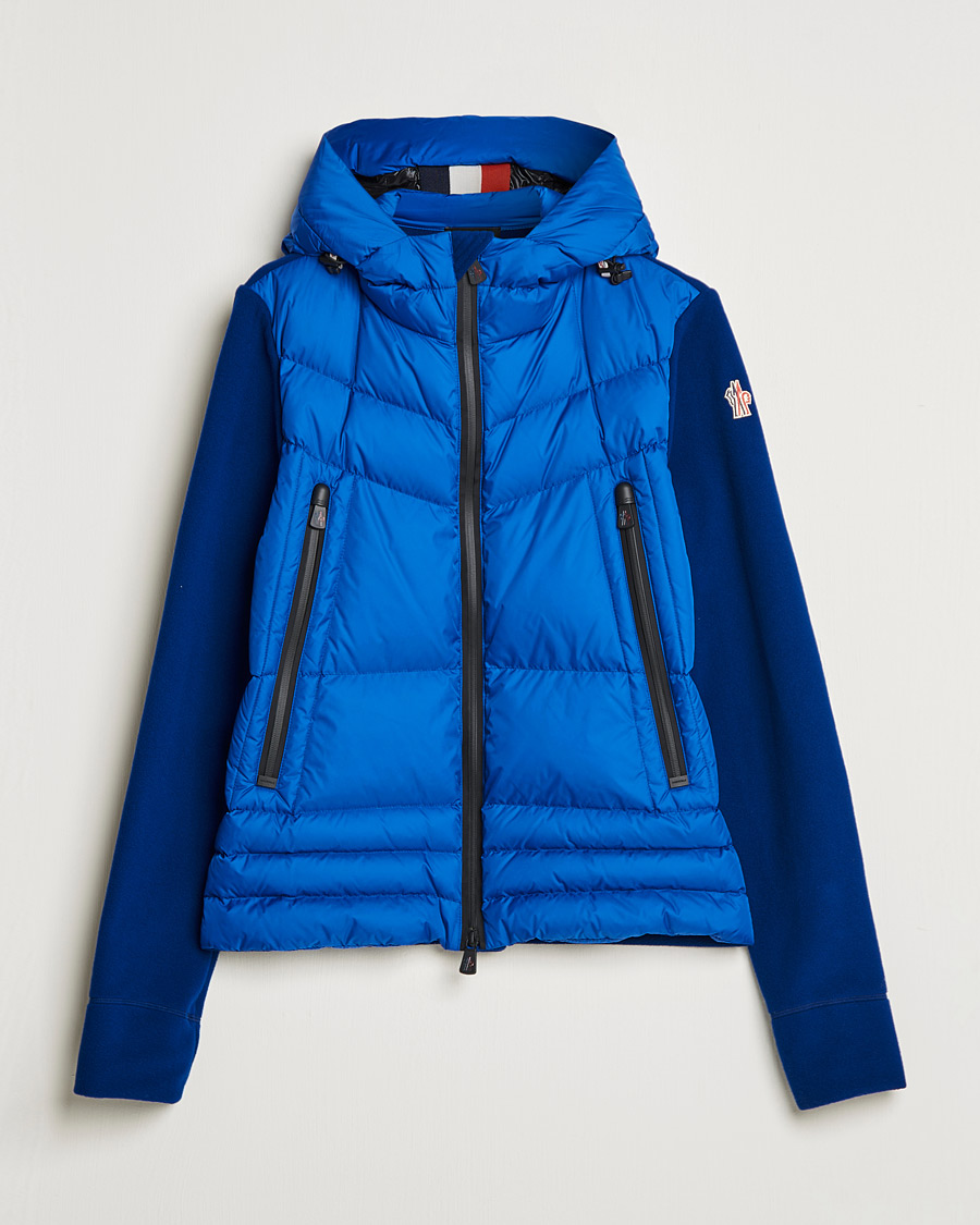 Men | Coats & Jackets | Moncler Grenoble | Padded Full Zip Sweater Dark Blue